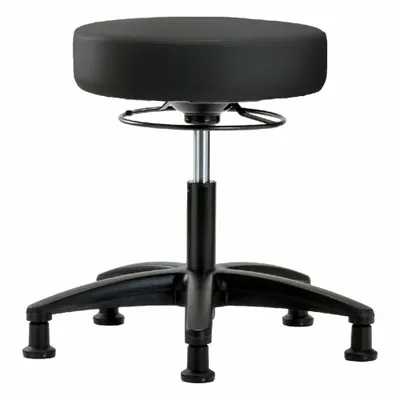 OEM Stool: Vinyl, Ht Range 17 1/4 in to 22 1/2 in, 17 in Seat Wd, 17 in Seat Dp - Vinyl Lab Stools