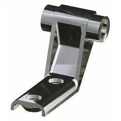 This pedal bracket is a cast brass replacement component for foot pedal and knee pedal faucet systems. It is designed for use with Chicago Faucets products to enable hands-free operation in commercial or institutional settings.
