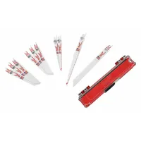 MILWAUKEE Reciprocating Saw Blade Set: 10 Pieces, Reciprocating Saw Blade Set, 6 in_9 in Blade Lg (MPN 49-22-1110)