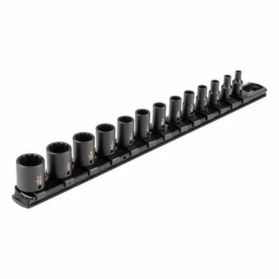 TEKTON Impact Socket Set: 1/4 in Drive Size, Small Set (0-50 pieces) Set Size - SAE Impact Socket Sets