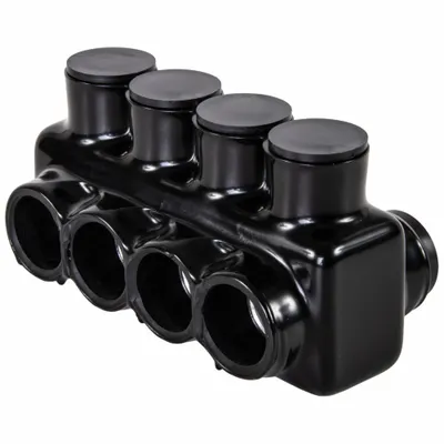 POLARIS Multitap Connector: 4 Port, Double-Sided Entry, 6 AWG – 600 kcmil Wire Size - Dry-Location Double-Sided Entry Multitap Connectors