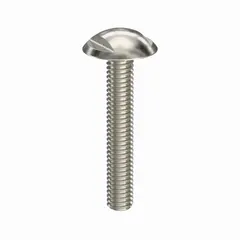 316 stainless steel truss-head panel screw with M4x0.70 thread, 25 mm length, spanner drive, and 6 mm width across flats. Plain finish. Used for fastening panels in sanitary environments where corrosion resistance and cleanability are required.