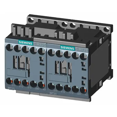 Siemens Magnetic Contactor: Reversing, 3 Poles, 3NO Contacts, 12 A - Reversing IEC Contactors