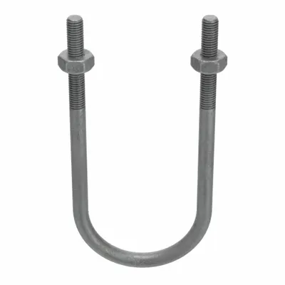 Standard U-Bolt: 1/2"-13 Thread Size, For Pipe Size 3 in, 8 1/2 in Inside Ht - Standard U-Bolts