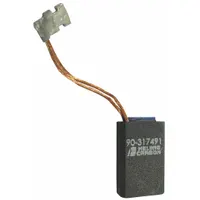 This carbon brush is a replacement accessory for shop vacuum motors. It ensures proper electrical contact within the motor assembly to maintain performance. Compatible with TORNADO equipment requiring part number 11486