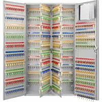 Key Box: 800 Key Capacity, Single Key Lock, Steel, Gray, 51 in Ht, 28 3/4 in Wd, 10 in Dp (MPN CB12958)