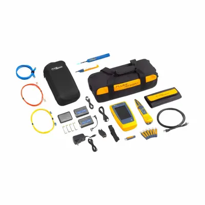 FLUKE NETWORKS Cable Network Tester: LinkIQ, Fiber Media Converter Kit with FiberLert - Copper Cable Verification Tester Kits