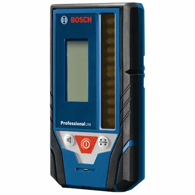 BOSCH Line Laser Receiver: Includes Batteries, Blue, AA, Green/Red, 5 3/8 in Overall Ht - Laser Level Receivers