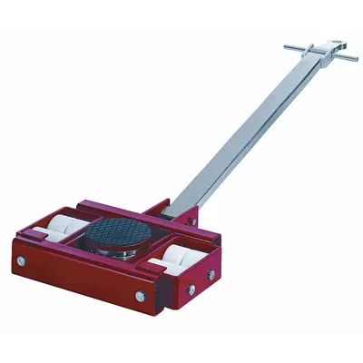 GKS-PERFEKT Machine Roller: 44,000 lb, 7 1/8 in Deck Ht, 9 7/8 in L x 9 7/8 in W, (8) Rollers - Front- & Rear-Support Machine Rollers