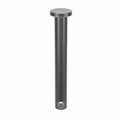 This standard clevis pin is used in clevis-and-pin linkages for connecting components in machinery and industrial equipment. It has a 3/16 in pin diameter and 1-1/2 in shank length, made of steel with a plain finish. Supplied in a 25-pack for maintenance and assembly applications.
