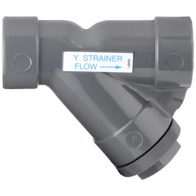 HAYWARD Y Strainer: 3/4 in, Socket, Mesh, 0.125 in Screen Size, PVC, FPM - PVC Y Strainers