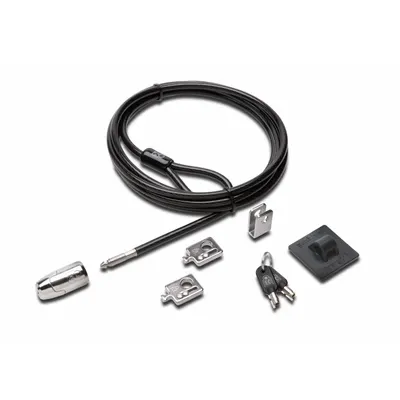 KENSINGTON Cable Lock: Steel, 8 ft Cable Lg, 5 mm Cable Dia - Computer Cable Locks