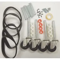 COTTERMAN Ladder Caster Kit: For Rolling Ladders, Swivel, 4 Casters, 2 in Wheel Dia, Casters (MPN SU9095)