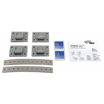 QUAKEHOLD Equipment Fastener: 200 lb Wt Capacity, Nylon - Countertop & Desktop Equipment Straps & Brackets