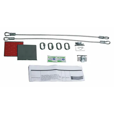 QUAKEHOLD RW4X4CABLEXL Steel Item-to-Wall Bracing Strap, 1,000 lb Capacity - Large- Sized Equipment Straps & Brackets