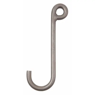 PEERLESS J-Hook: 250 lb Working Load Limit, 80 Hook Grade, Alloy Steel - Low-Profile J-Hooks for Lifting