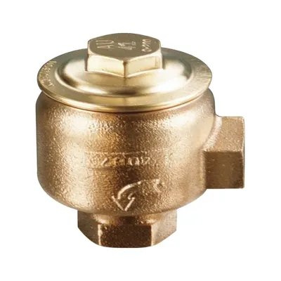 NICHOLSON Steam Trap: Bronze Body, Angle Design, 6,210 lb/hr, 3/4 in FNPT Inlet - Bronze Angle Thermostatic Steam Traps