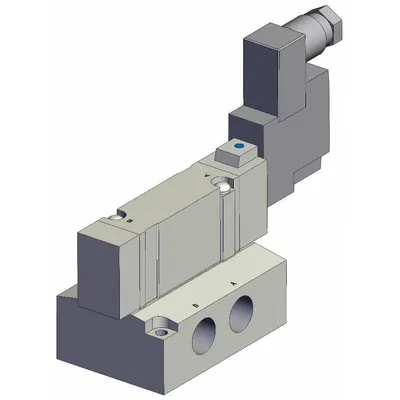 SMC Solenoid Valve: SY7000 Series, Single Solenoid, Five-Way / Two-Position - SMC SY Series Directional Control Valves
