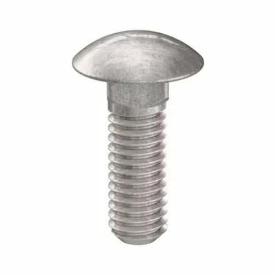 USA INDUSTRIALS Carriage Bolt: Square Neck, 5/16"-18 Thread Size, 1 in lg, Stainless Steel - 316 Stainless Steel Square Neck Carriage Bolts