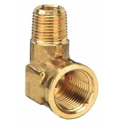 OEM Threaded High-Pressure Pipe Elbow, 90°, 1/2 in x 3/8 in, 1,000 psi, 1 1/4 in Lg - Threaded High-Pressure Pipe Fittings for Potable Water