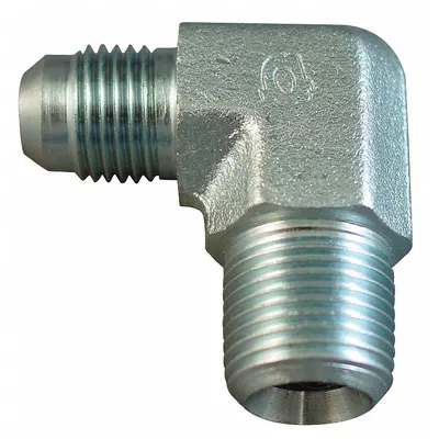 ADAPTALL Hydraulic Hose Adapter: 1/2 in x 1/2 in Fitting Size, Male x Male, NPTF x NPTF - NPTF-to-NPTF Steel Hydraulic Hose Adapters