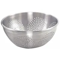 CRESTWARE Colander: 12 qt Capacity, 5 1/2 in Overall Ht, Aluminum (MPN ACOL12C)