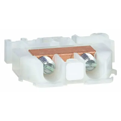 SQUARE D Terminal Block: DIN Rail Mounting Type, Screw Clamp Wire Termination - Pass-Through Blocks
