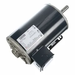 Open drip proof (ODP) motor rated 1 hp, 200V AC, 1,760 RPM at 60 Hz, with full load current 3.5 A. Rigid base mount for fixed installations. Suitable for pumps, fans, conveyors, and machine tools in industrial environments.