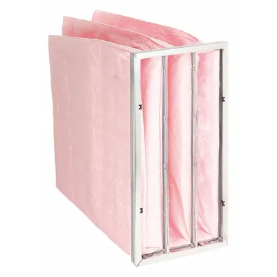 OEM Pocket Air Filter: 24 in x 12 in x 36 in, MERV 13, Pink, Synthetic - MERV 13 Pocket Air Filters