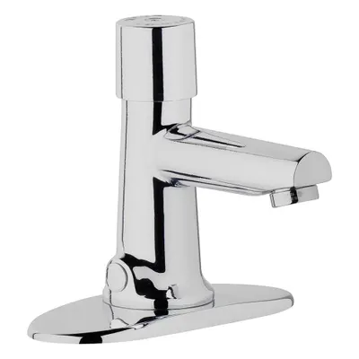 CHICAGO FAUCETS 3501 Single-Post Push-Button Metering Bathroom Faucet - Single-Post Push-Button Metering Bathroom Faucets