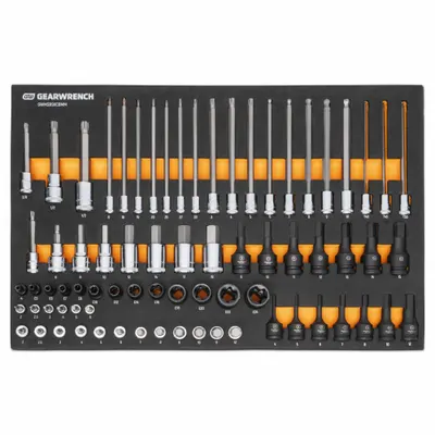 GEARWRENCH 74-Piece Metric Socket Set with Bit Sockets & Drive - Metric Socket Sets with Bit Sockets & Drive Tools