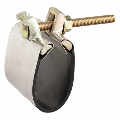 OEM Repair Clamp: For 2 1/2 in Pipe - Partial-Gasket Repair Clamps for Tube & Pipe