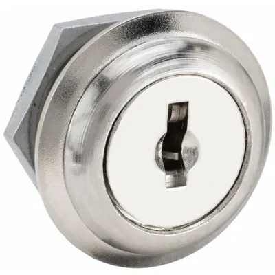 COMPX NATIONAL Cam Lock: Std Keyed Cam Lock, Keyed Alike, Zinc Die-Cast, Nickel - Keyed Cam Locks