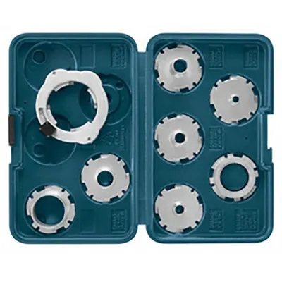 BOSCH Router Template Guide Kit: 8 Piece(s) (MPN RA1128) - Router Guides