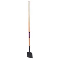 WESTWARD Ice Scraper: Steel, Beveled Edge, 7 in Blade Wd, Wood, Straight, 48 in Handle Lg