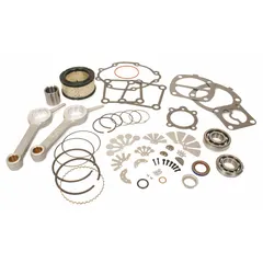 Overhaul kit for INGERSOLL RAND air compressors, model 6CRL6 with specification 2545. Includes components for restoring performance during scheduled maintenance or after wear in compressed air systems.