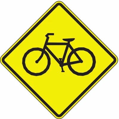 LYLE Bicycle Crossing Sign W11-1-24SYGA - Bicycle Crossing Signs