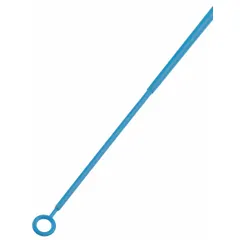 Blue polypropylene inoculating loop with an overall height of 8 45/64 inches. Designed for transferring microbial cultures in laboratory inoculation procedures. Suitable for use with dishes and tubes.