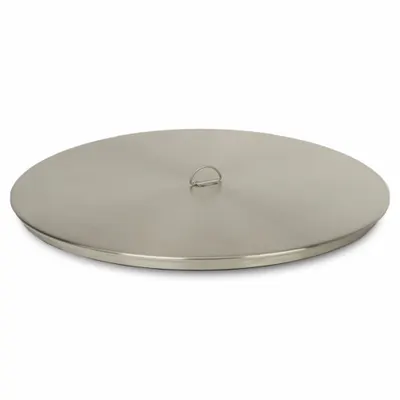 ADVANTECH Sieve Cover, 12 in Diameter, 3/8 in Depth, Stainless Steel - Sieve Covers