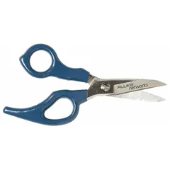 This 6-inch V-Notch blade wire stripper is designed for cutting, scraping, and stripping 19 and 23 AWG data and coaxial cables. Its steel construction supports use in network installation and maintenance tasks.