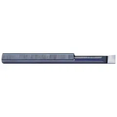Right-hand boring bar with a 3/16 in shank diameter, bright uncoated finish. Used for enlarging and finishing existing holes in metal parts, suitable for general machining operations requiring precision and smooth surface finishes.