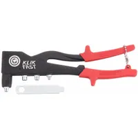 Rivet Tool: Blind, Fits 1/8 in_3/16 in_3/32 in_5/32 in Rivet Dia, Interchangeable Nosepieces (MPN HP-2)
