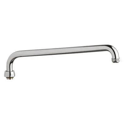 CHICAGO FAUCETS Spout: Spout, Arc, Swivel Spout, Brass, Polished Chrome, Laminar - Double-Bend Faucet Spouts