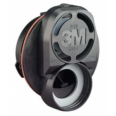 3M DIN Port Adapter Assembly for 6000 Series Full Face Respirators - Respirator Air-Port Adapters