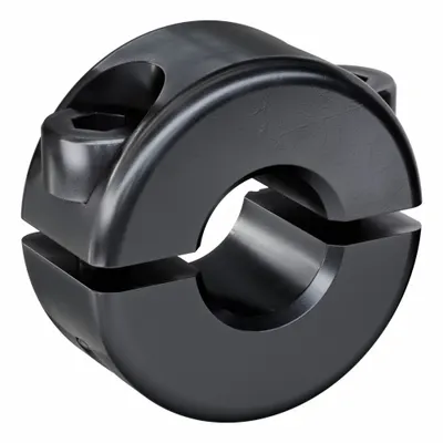 RULAND MANUFACTURING Shaft Collar: 2-Piece, Metric, Round, Clamp-On, 7 mm Bore Dia - Steel Shaft Collars