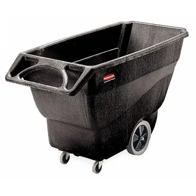 RUBBERMAID COMMERCIAL PRODUCTS Low-Maintenance Plastic Tilt - Low-Maintenance Plastic Tilt Trucks with Ergonomic Handle