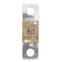 BUSSMANN Automotive Fuse: AMI Series, Two-Hole, Bolt-On, Fast-Acting, 80 A, 32 V DC, Non-Indicating (MPN AMI-80)