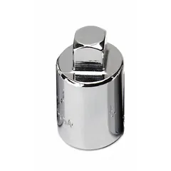 This 3/8" drive hand socket features a 3/8" SAE socket size with a male pipe plug design for tightening or loosening pipe plugs and standard fasteners. Suitable for automotive, industrial, and mechanical applications.