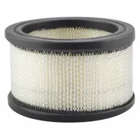 Round-oval engine air filter with axial seal. Overall height 3 1/8 in. Designed for outboard vehicle applications to filter intake air
