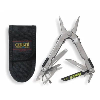GERBER Multi-Tool: Multi-Tool Plier, 12 Tools, 14 Functions, 5 in Closed Lg, 6 1/2 in Open Lg - Multi-Tools with Fold-Out Pliers